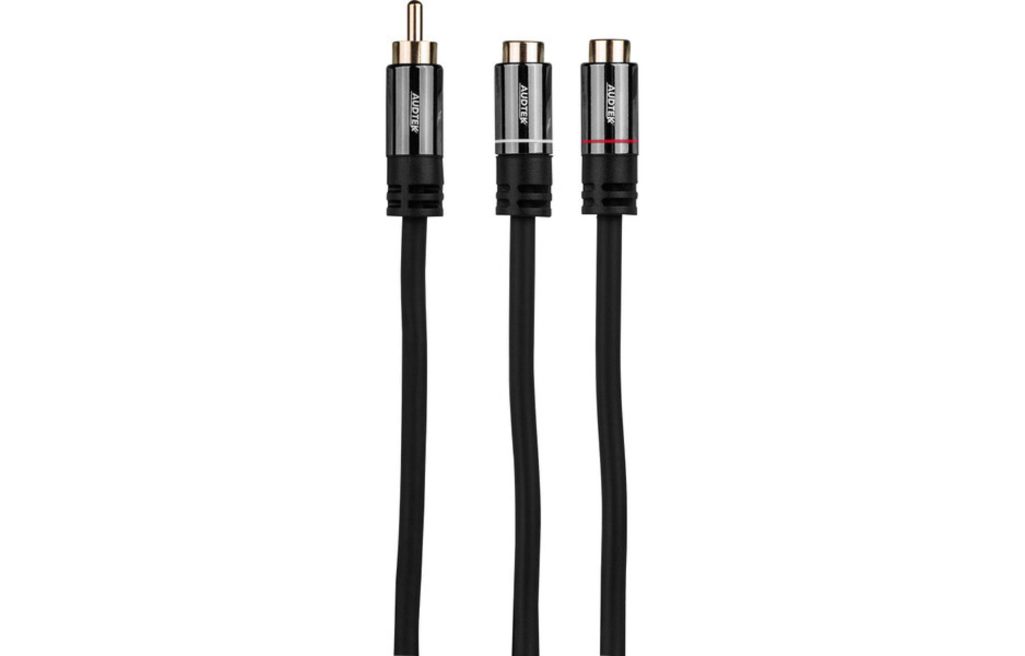 Audtek YAMC-1 RCA papa to 2 x RCA mama kábel