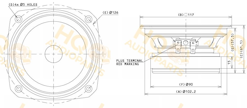 Fostex Szélessávú hangszóró FE126NV2, 8 Ω, 15 W