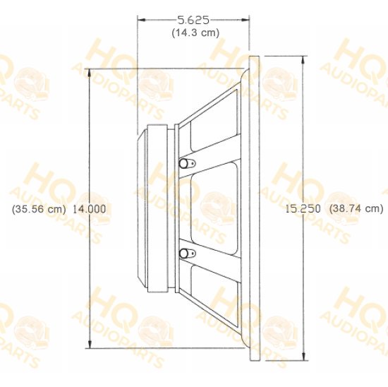 Radian Hangszóró 2215B, 8 Ω, 800 W
