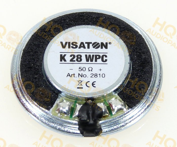 Visaton Hangszóró K 28 WPC - 50 OHM, 50 Ω, 1 W