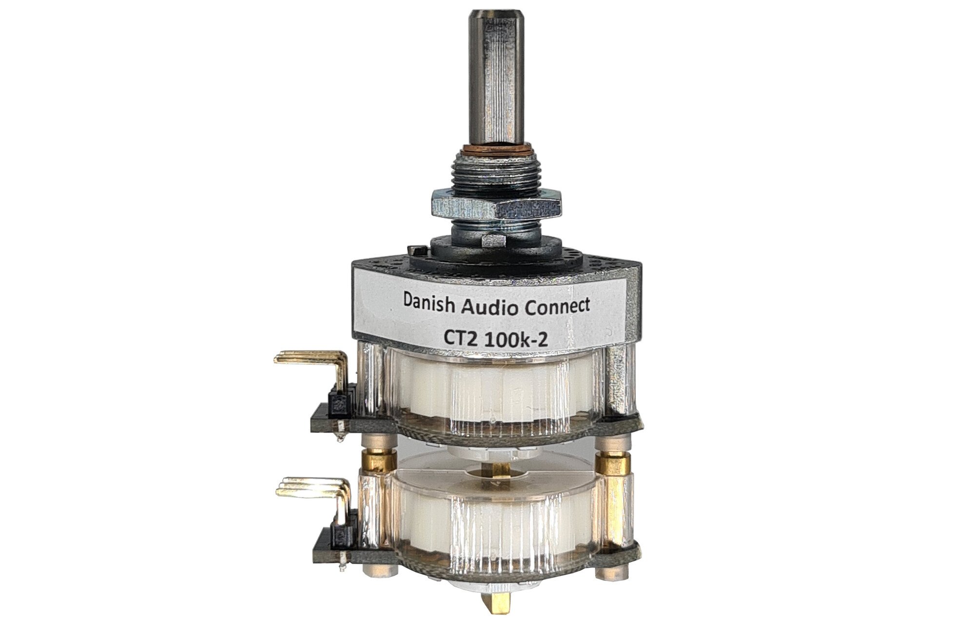 DACT CT2-100k-2 Stereo Vonaljelszint-szabályzó/hangerő szabályzó 100k Ohm 2 wafers