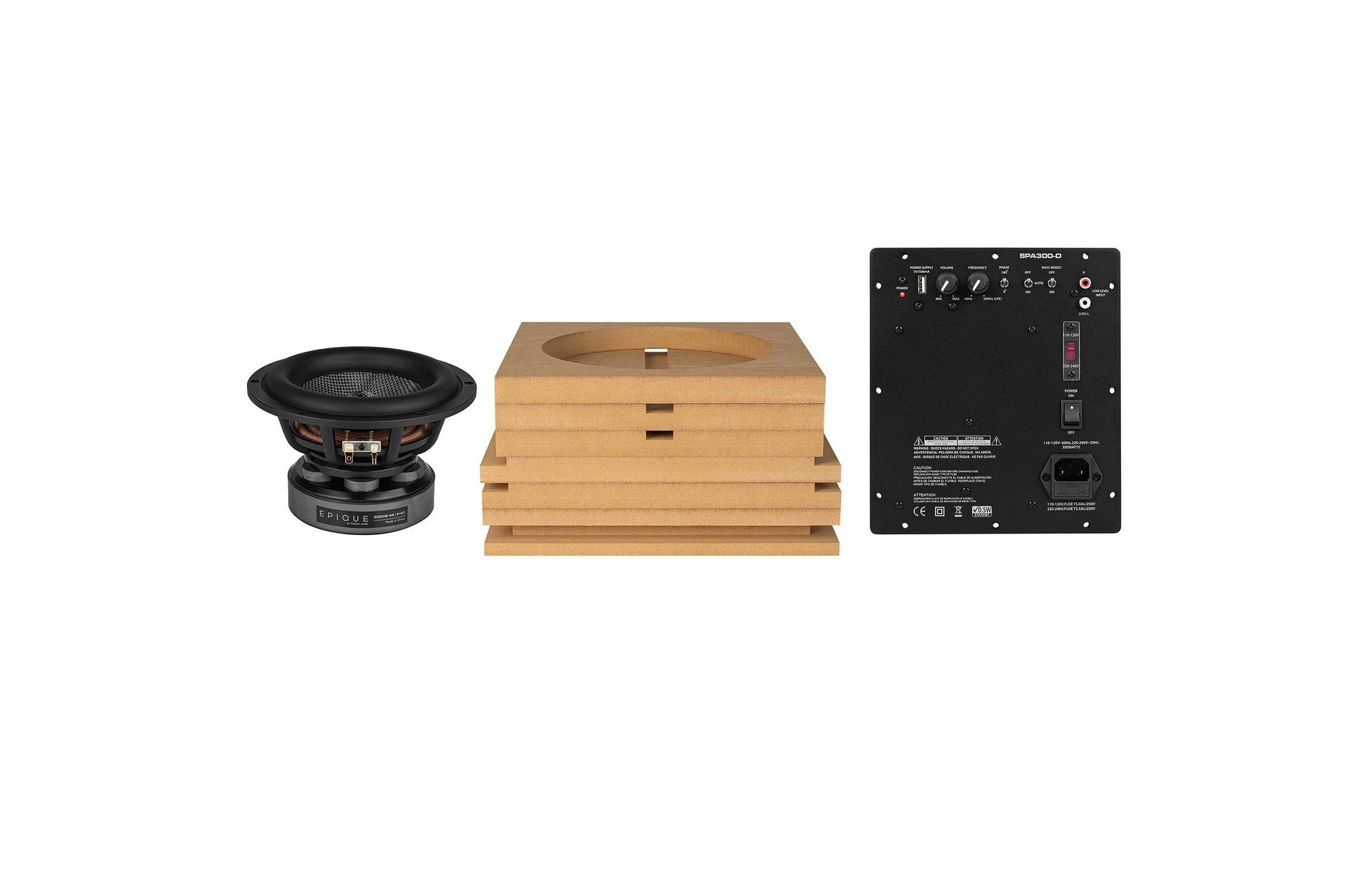 Powered Epique 7" mini mélynyomó készlet 300 watt