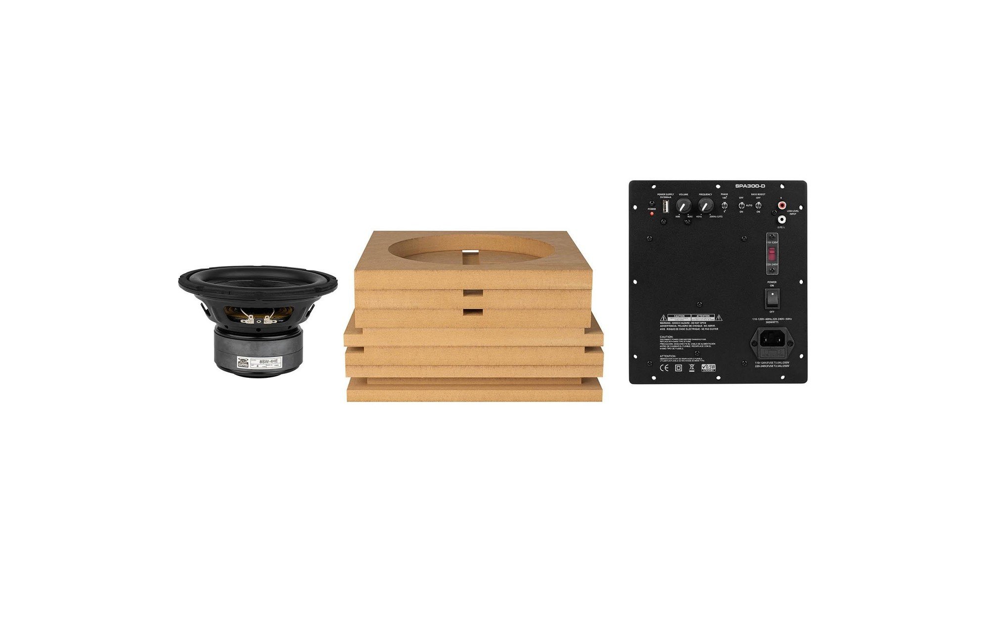 Aktív GRS 8" mini mélynyomó készlet 300 watt