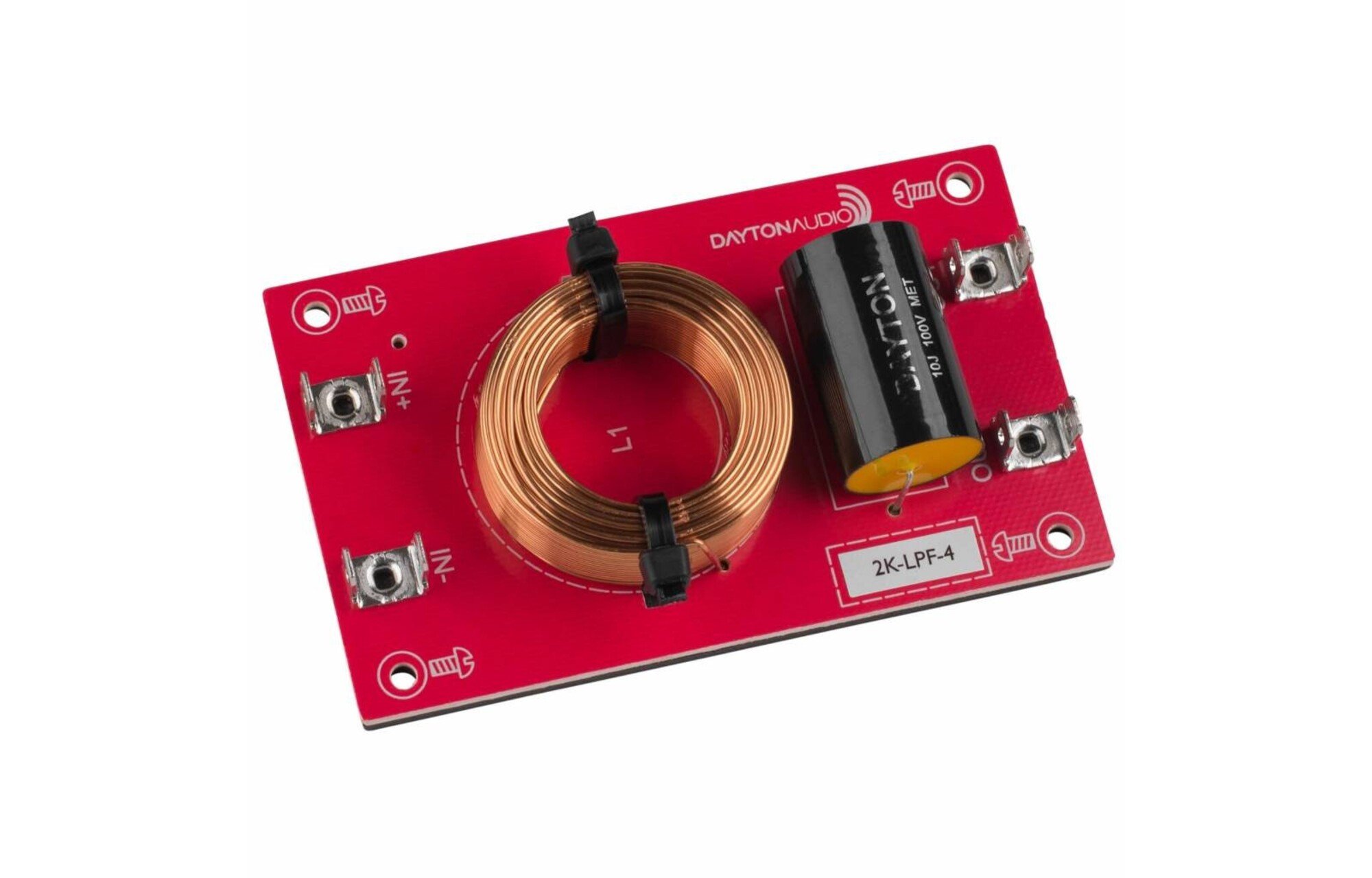 Dayton Audio Mélyáteresztő összeszerelt hangszóróváltó 12 dB/Octave, 4 Ohm, 2000 hz