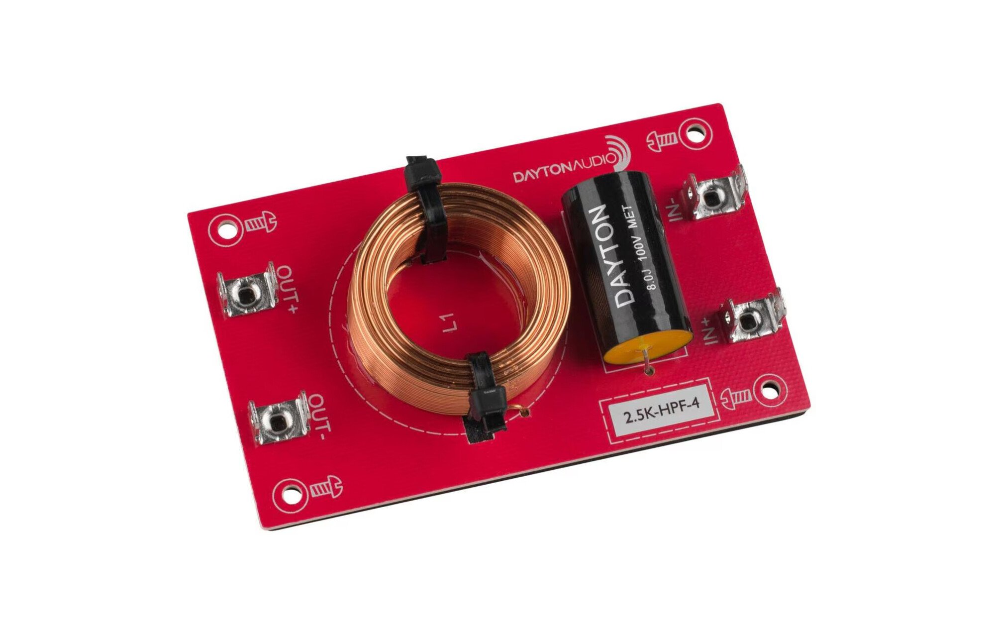 Dayton Audio Magasáteresztő összeszerelt hangszóróváltó 12 dB/Octave, 4 Ohm, 2500 hz