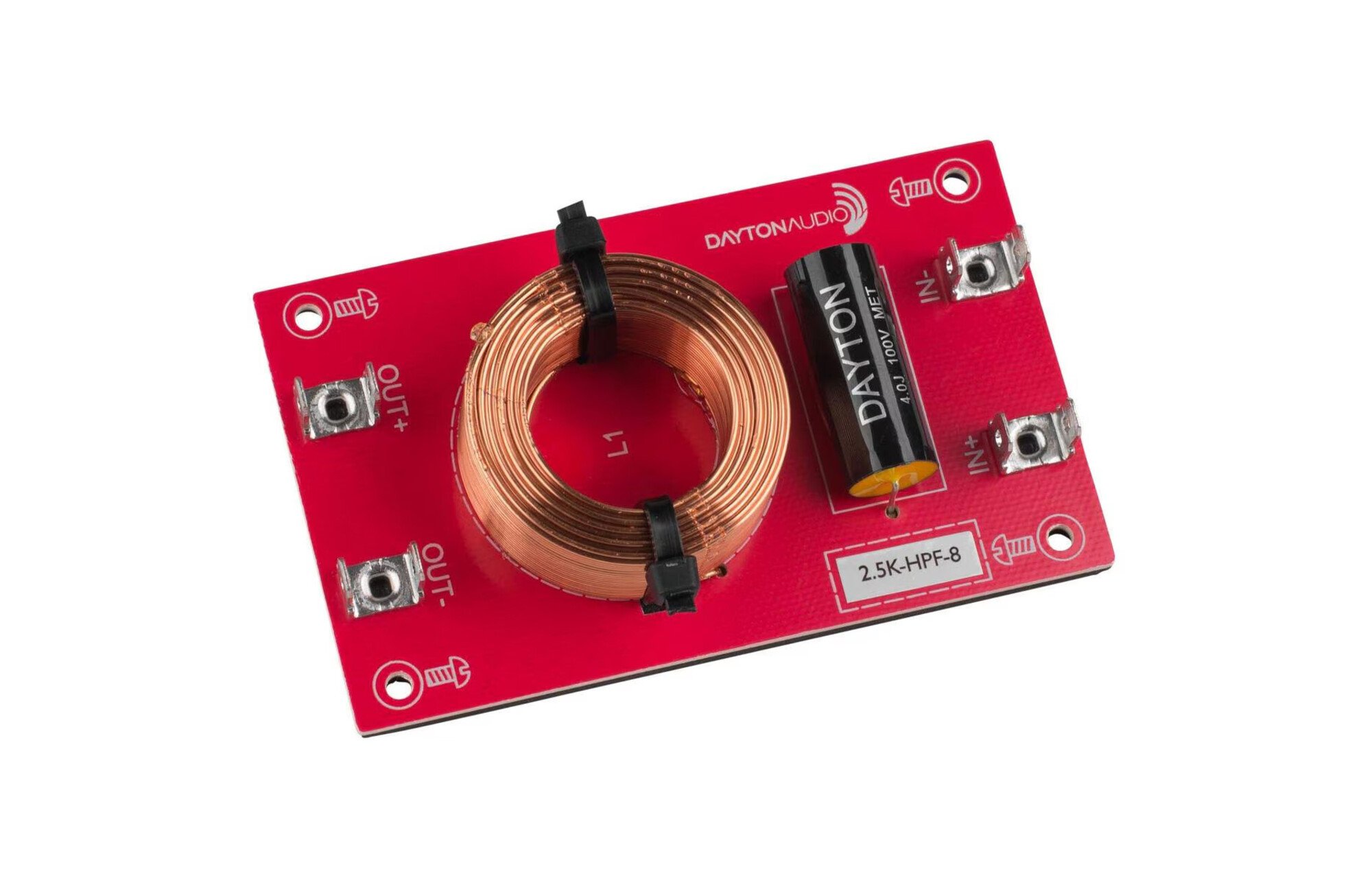 Dayton Audio Magasáteresztő összeszerelt hangszóróváltó 12 dB/Octave, 8 Ohm, 2500 hz