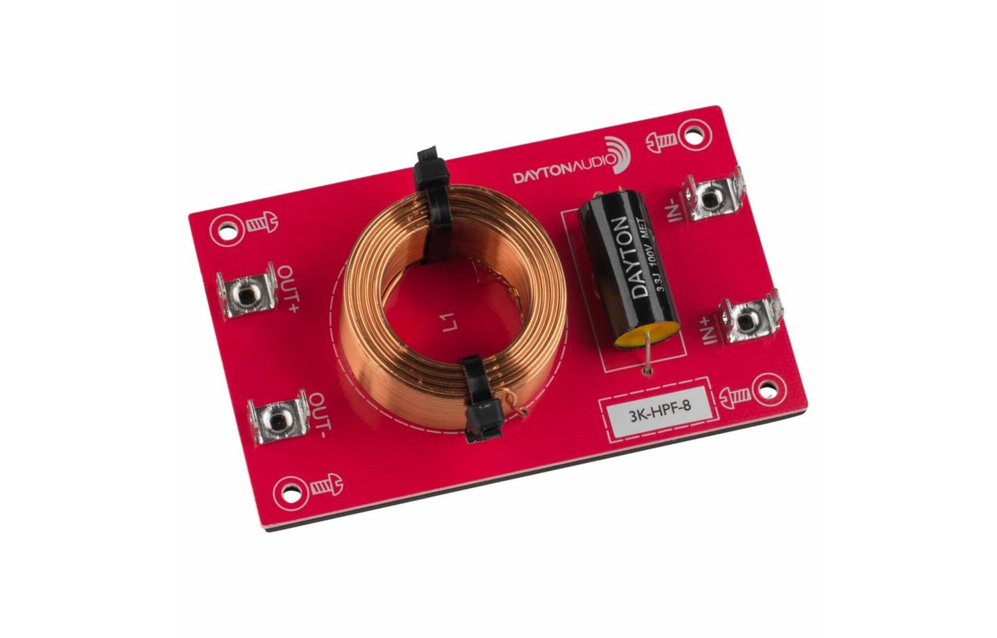 Dayton Audio Magasáteresztő összeszerelt hangszóróváltó 12 dB/Octave, 8 Ohm, 3000 hz