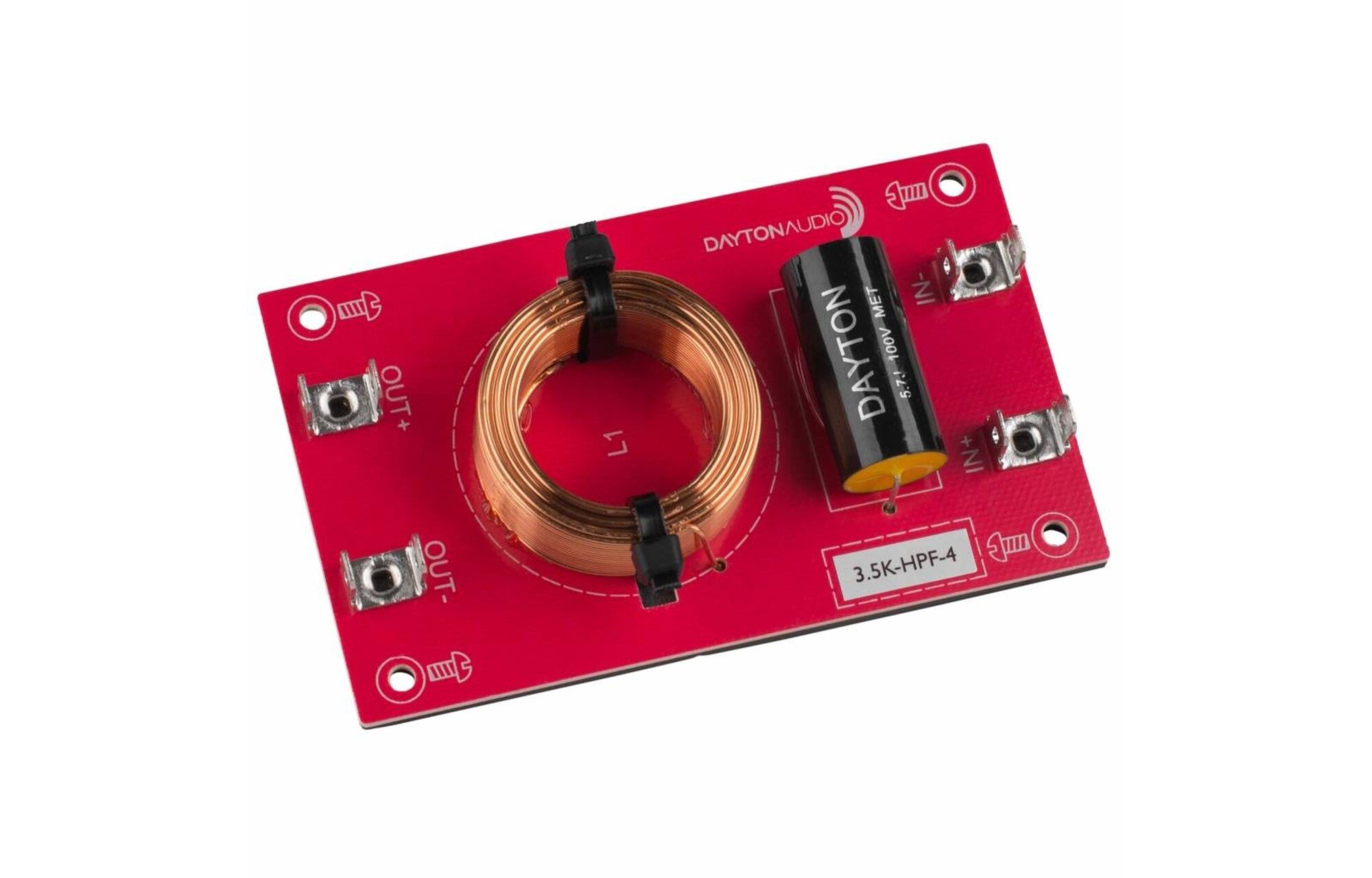 Dayton Audio Magasáteresztő összeszerelt hangszóróváltó 12 dB/Octave, 4 Ohm, 3500 hz