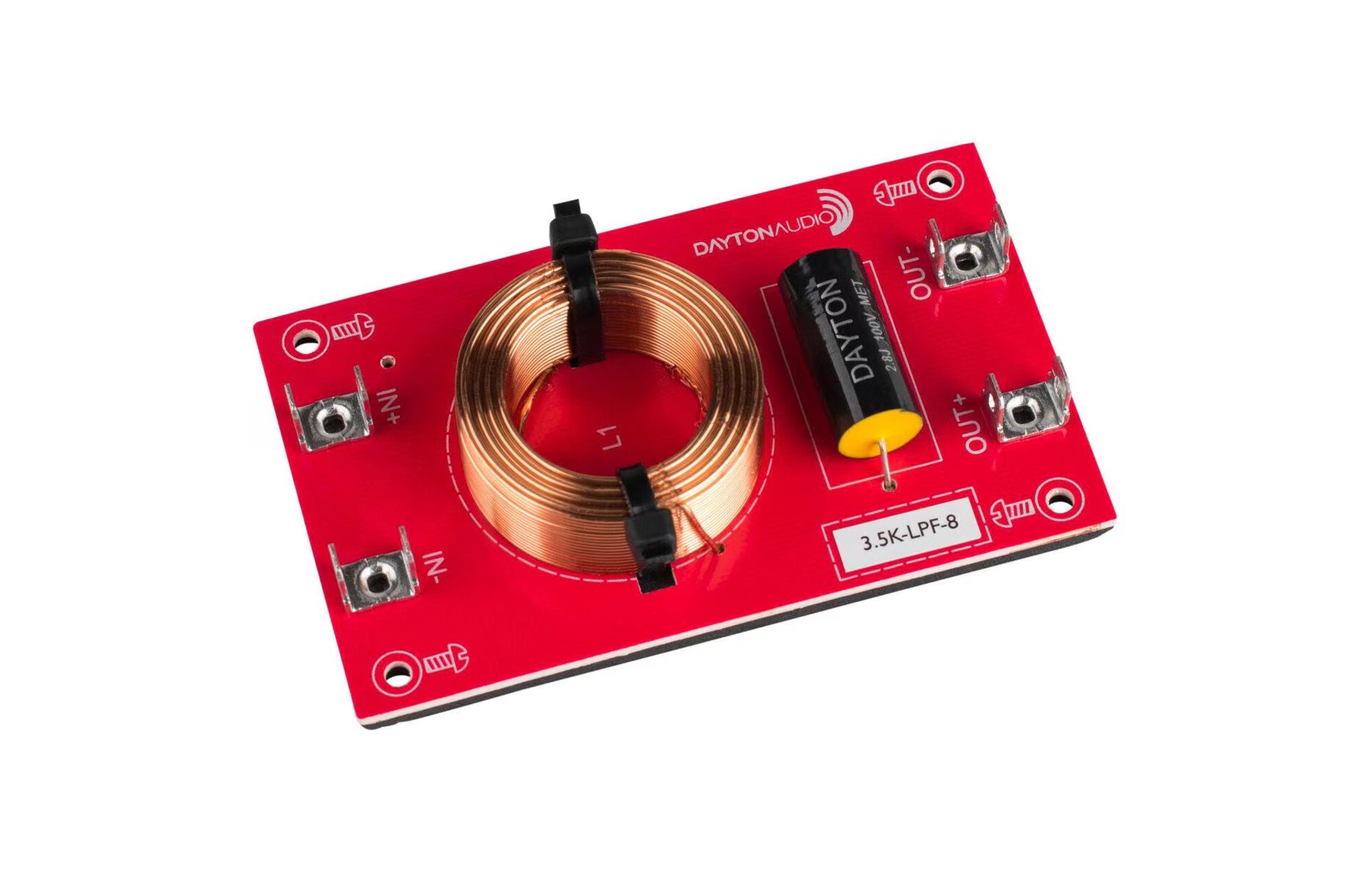 Dayton Audio Mélyáteresztő összeszerelt hangszóróváltó 12 dB/Octave, 8 Ohm, 3500 hz