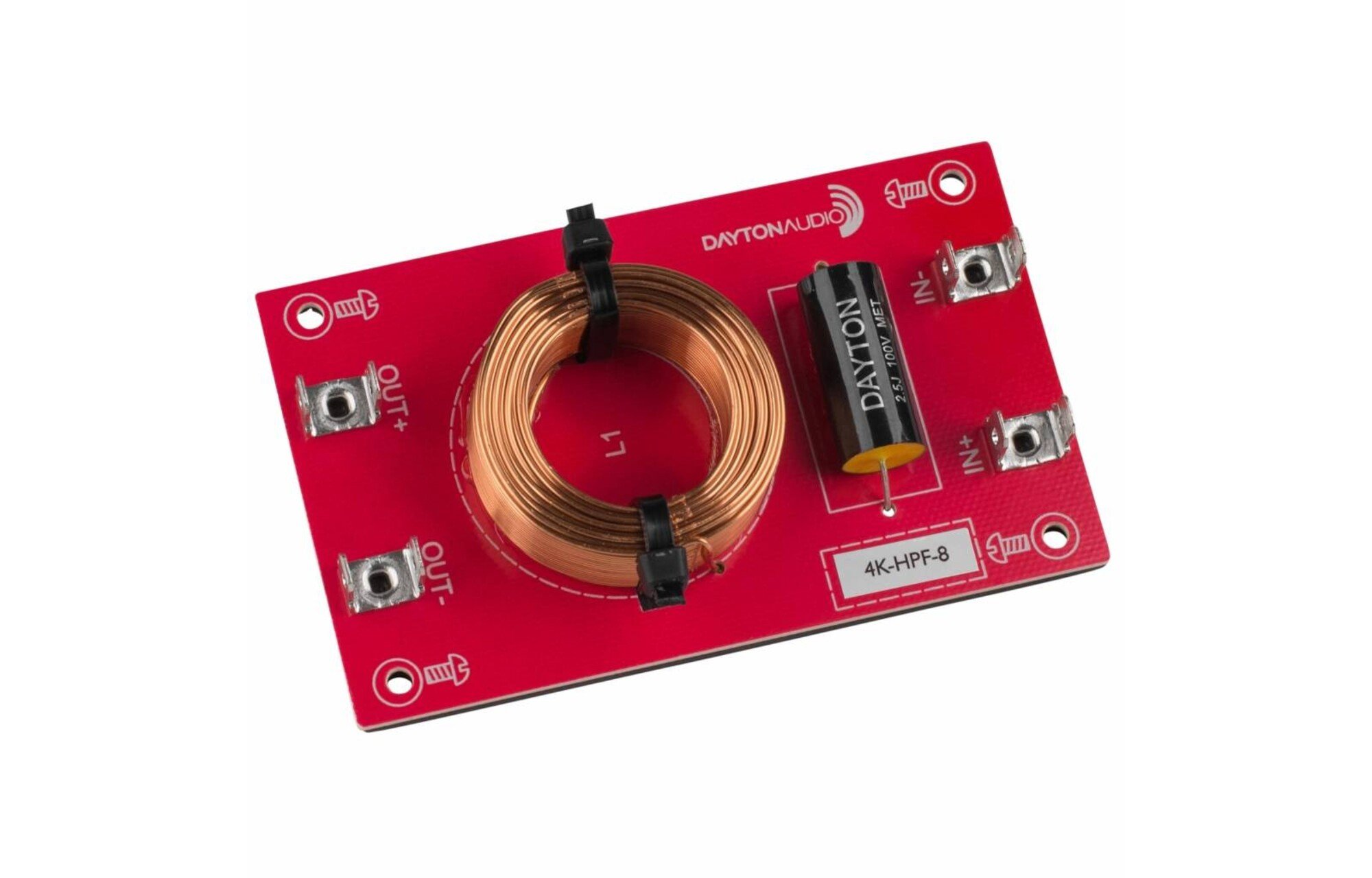 Dayton Audio Magasáteresztő összeszerelt hangszóróváltó 12 dB/Octave, 8 Ohm, 4000 hz