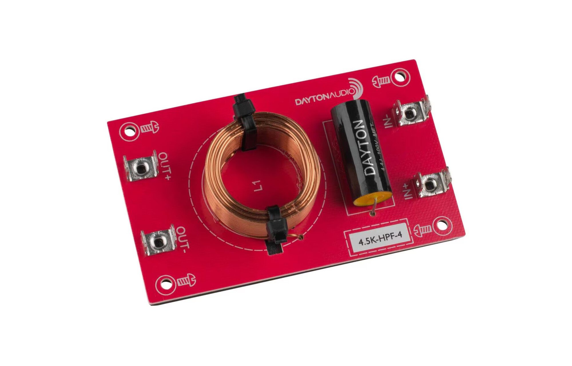 Dayton Audio Magasáteresztő összeszerelt hangszóróváltó 12 dB/Octave, 4 Ohm, 4500 hz