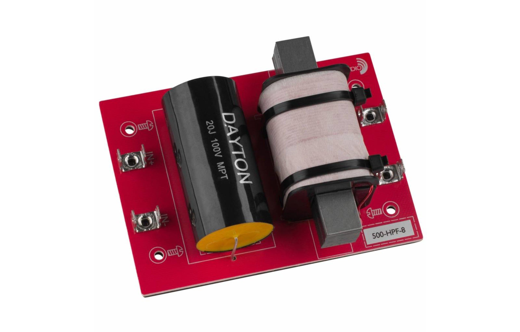 Dayton Audio Magasáteresztő összeszerelt hangszóróváltó 12 dB/Octave, 8 Ohm, 500 hz