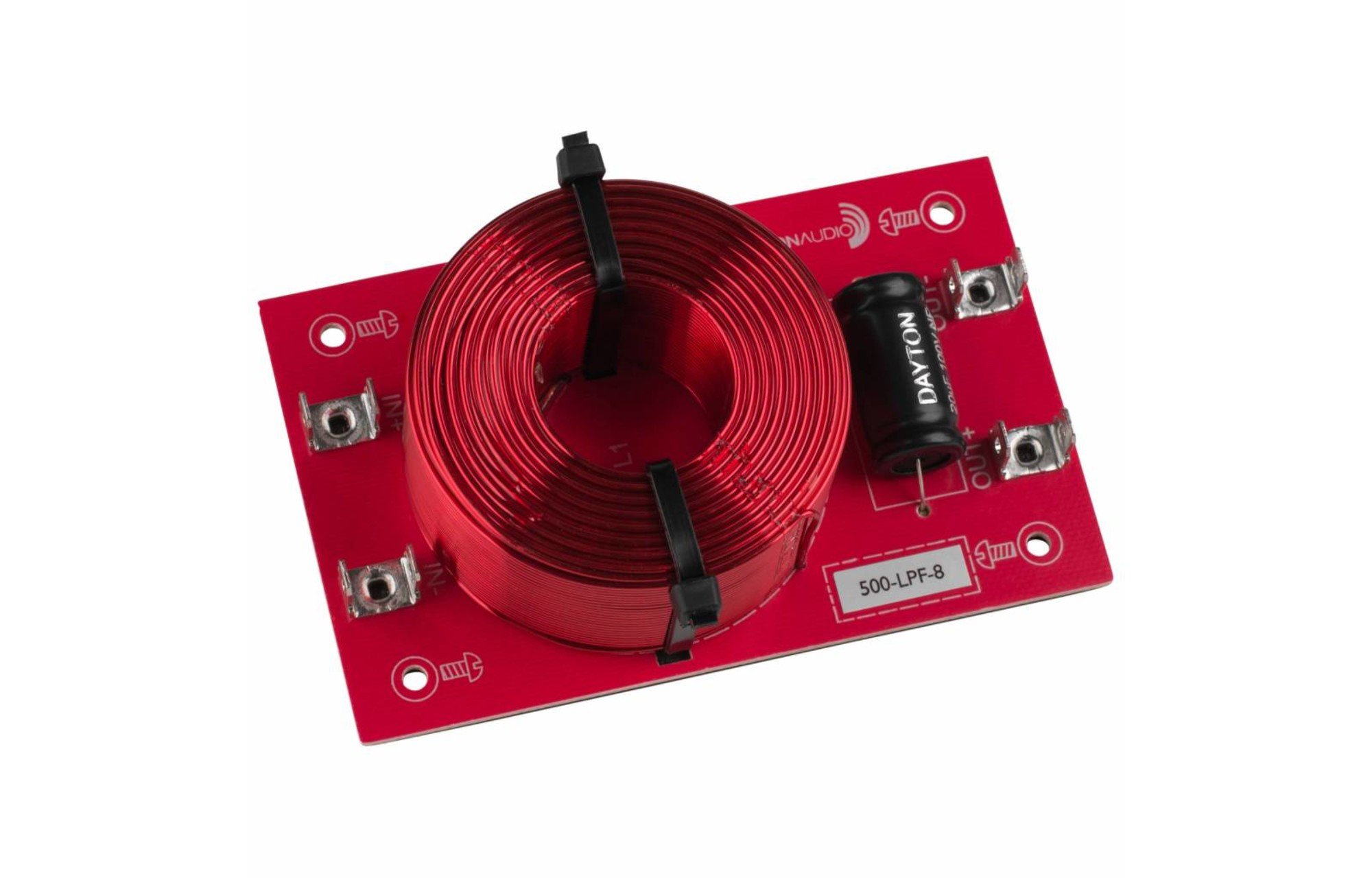 Dayton Audio Mélyáteresztő összeszerelt hangszóróváltó 12 dB/Octave, 8 Ohm, 500 hz