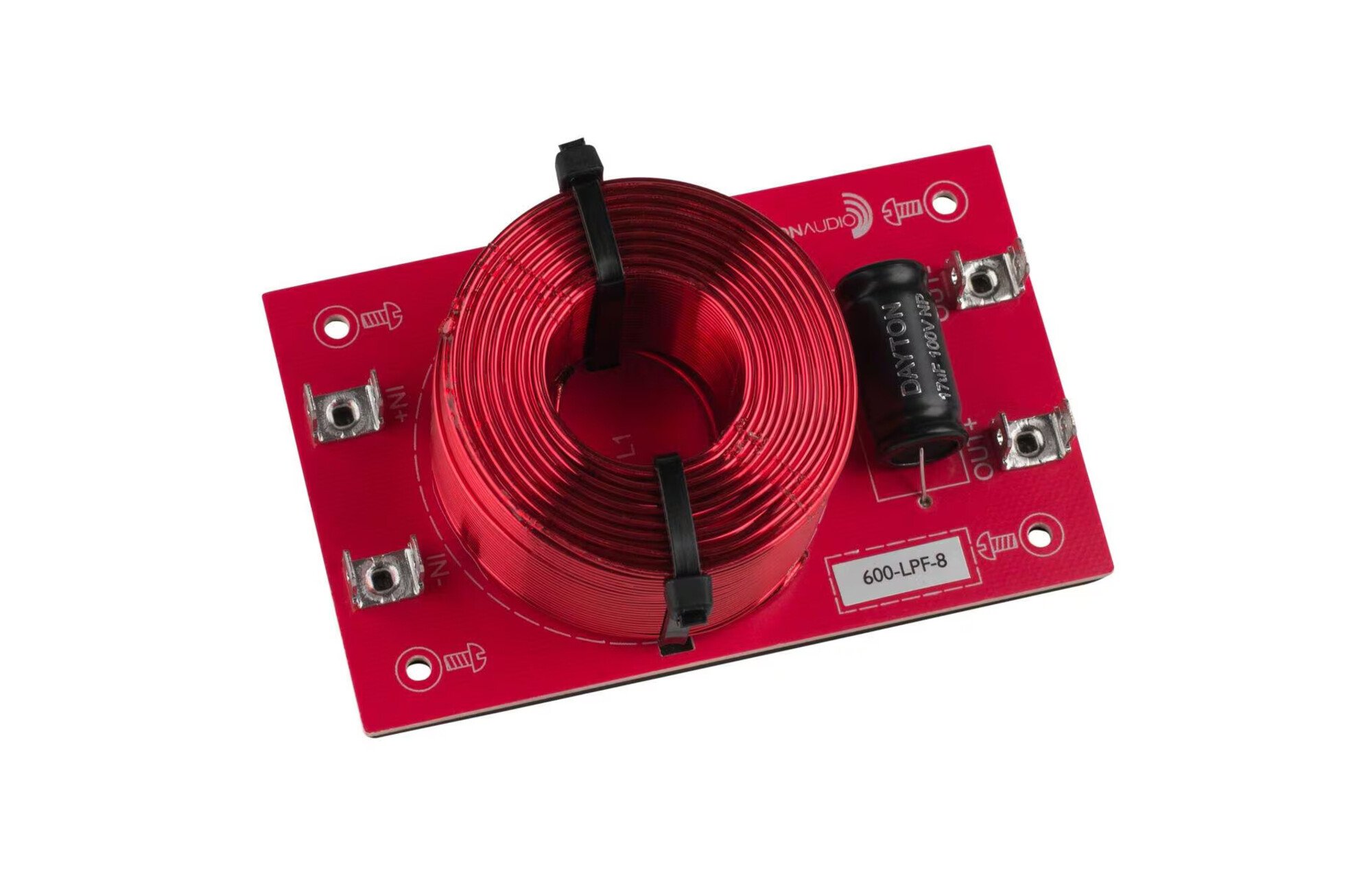 Dayton Audio Mélyáteresztő összeszerelt hangszóróváltó 12 dB/Octave, 8 Ohm, 600 hz