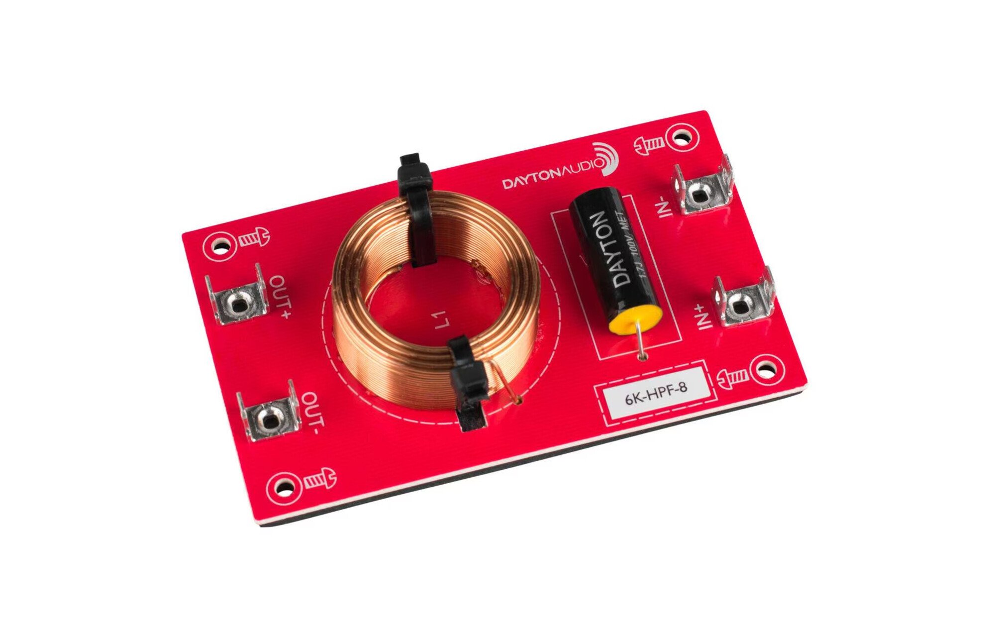 Dayton Audio Magasáteresztő összeszerelt hangszóróváltó 12 dB/Octave, 8 Ohm, 6000 hz