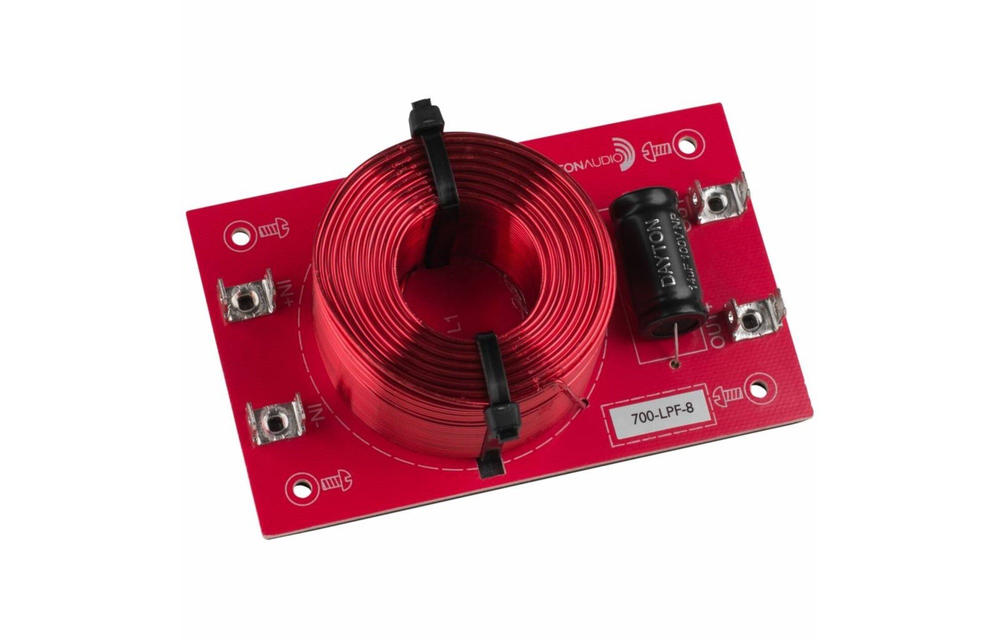 Dayton Audio Mélyáteresztő összeszerelt hangszóróváltó 12 dB/Octave, 8 Ohm, 700 hz
