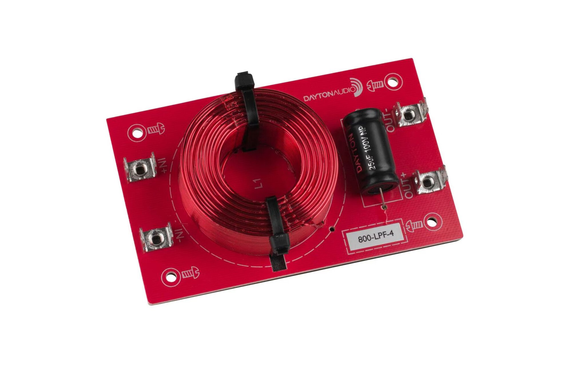 Dayton Audio Mélyáteresztő összeszerelt hangszóróváltó 12 dB/Octave, 4 Ohm, 800 hz