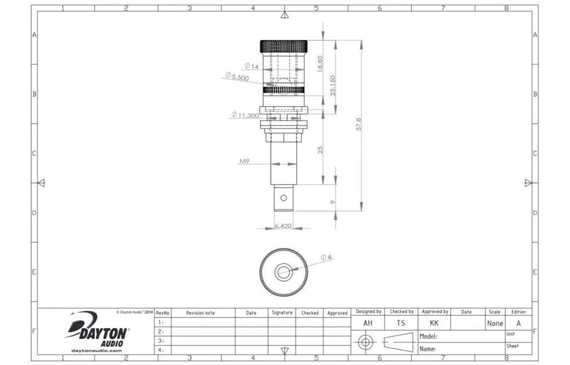 Dayton Audio BPP-SN Prémium kötőposta pár szatén nikkel