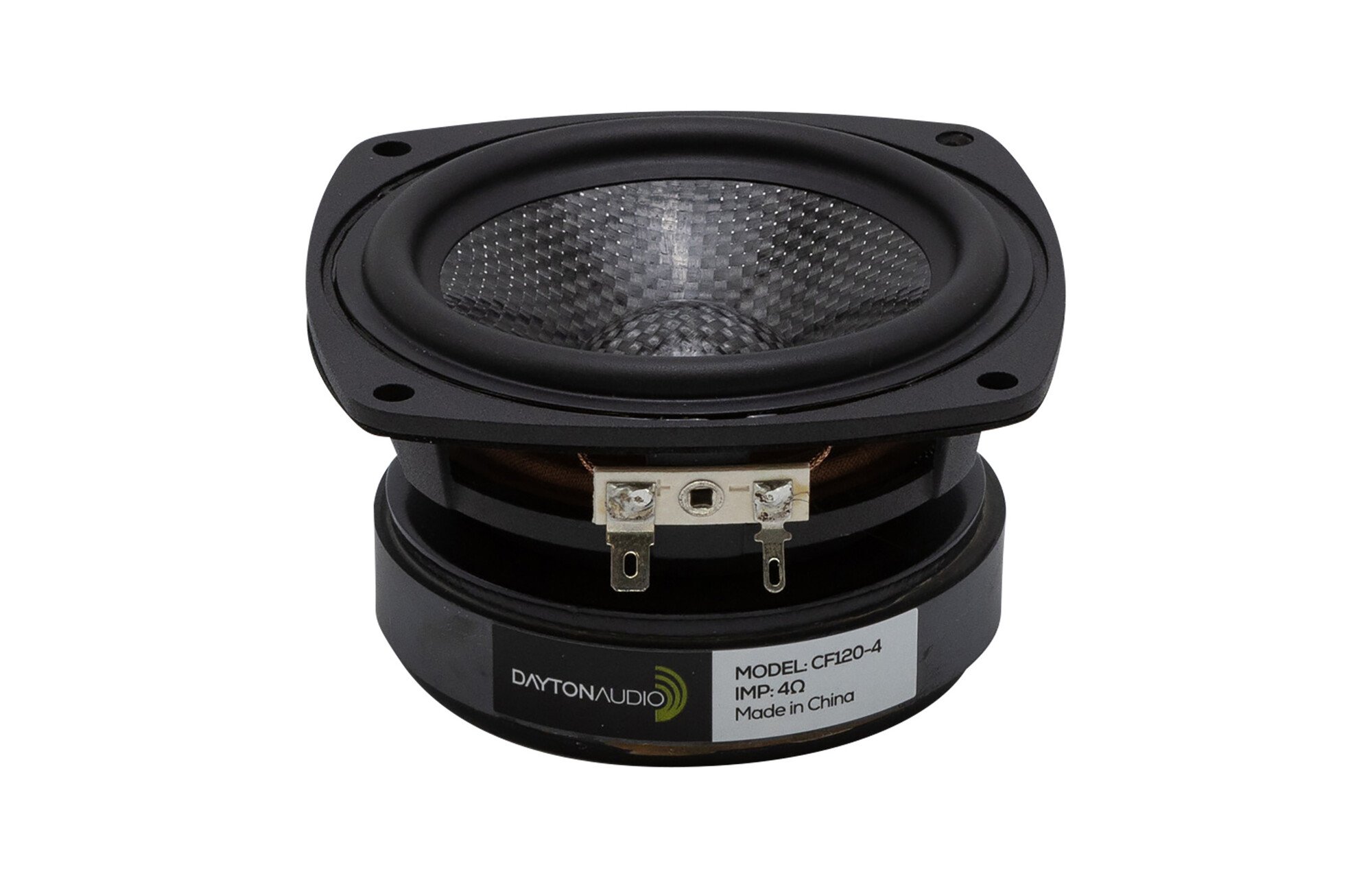 Dayton Audio CF120-4 4-1/2" Szőtt szénszál mélyközépsugárzó 4 Ohms