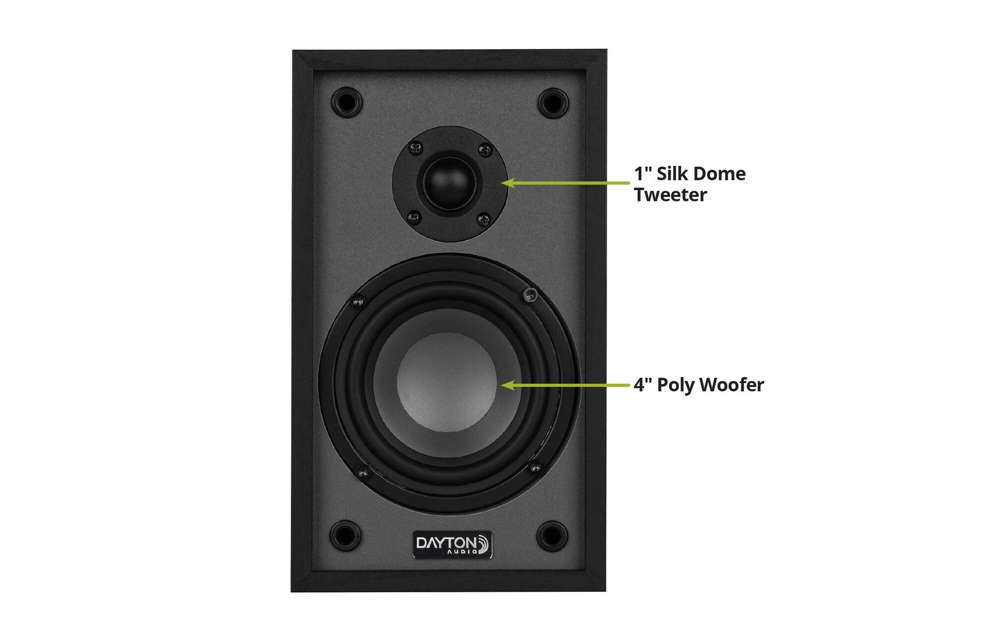 Dayton Audio Classic B40 Polcsugárzó fekete