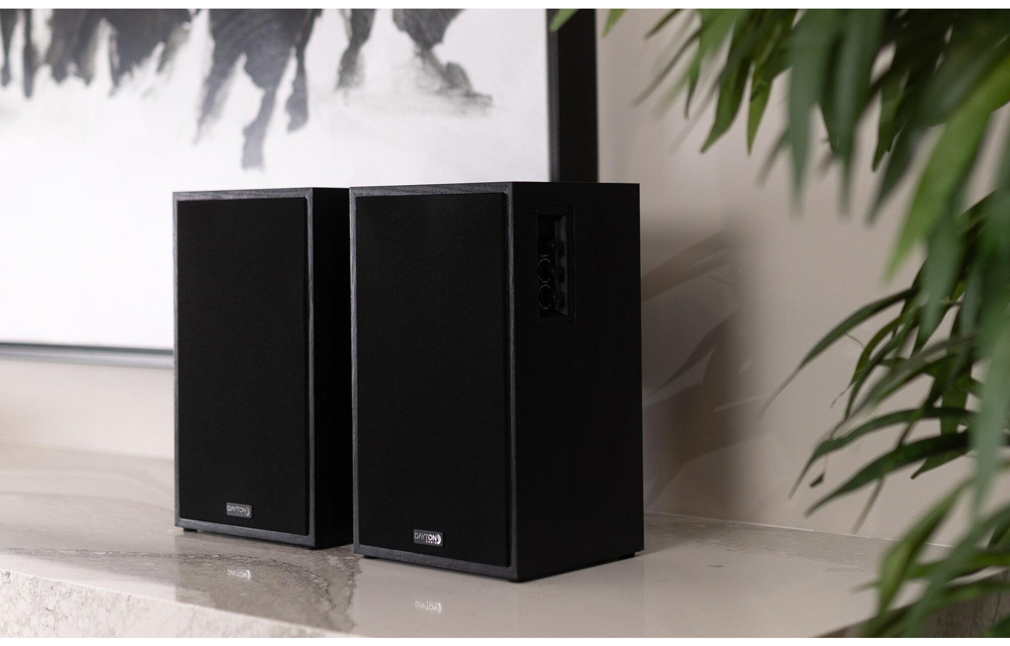 Dayton Audio Classic B40A Powered könyvespolc hangszóró pár Fekete