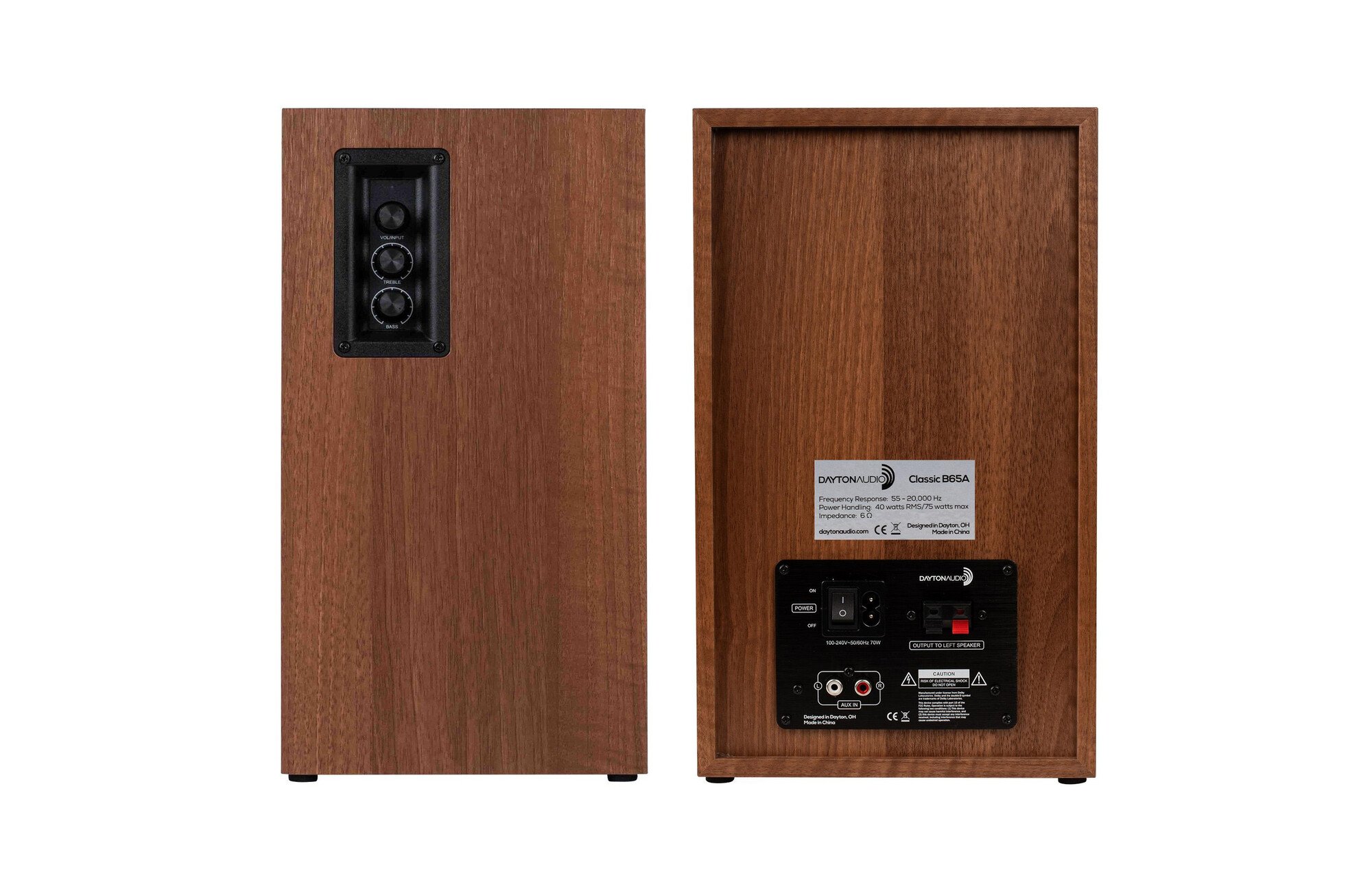 Dayton Audio Classic B65A Powered könyvespolc hangszórópár Fa