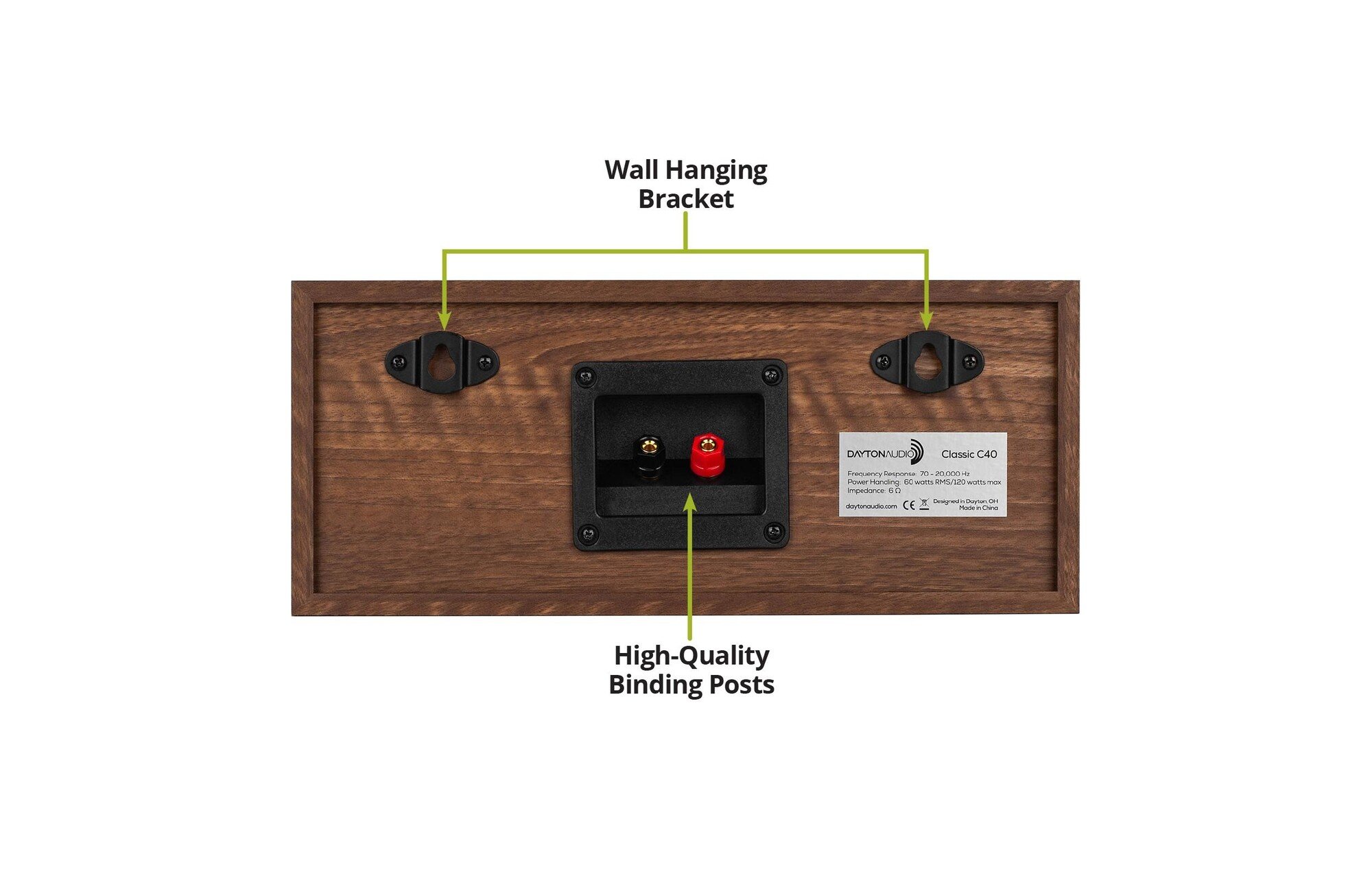 Dayton Audio Classic C40 Centersugárzó Tölgy