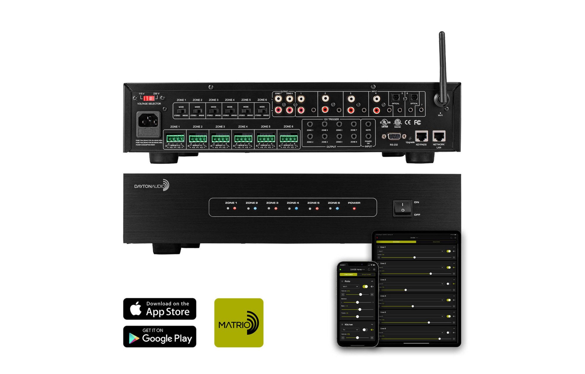 Dayton Audio DAX88 multi-room erősítő