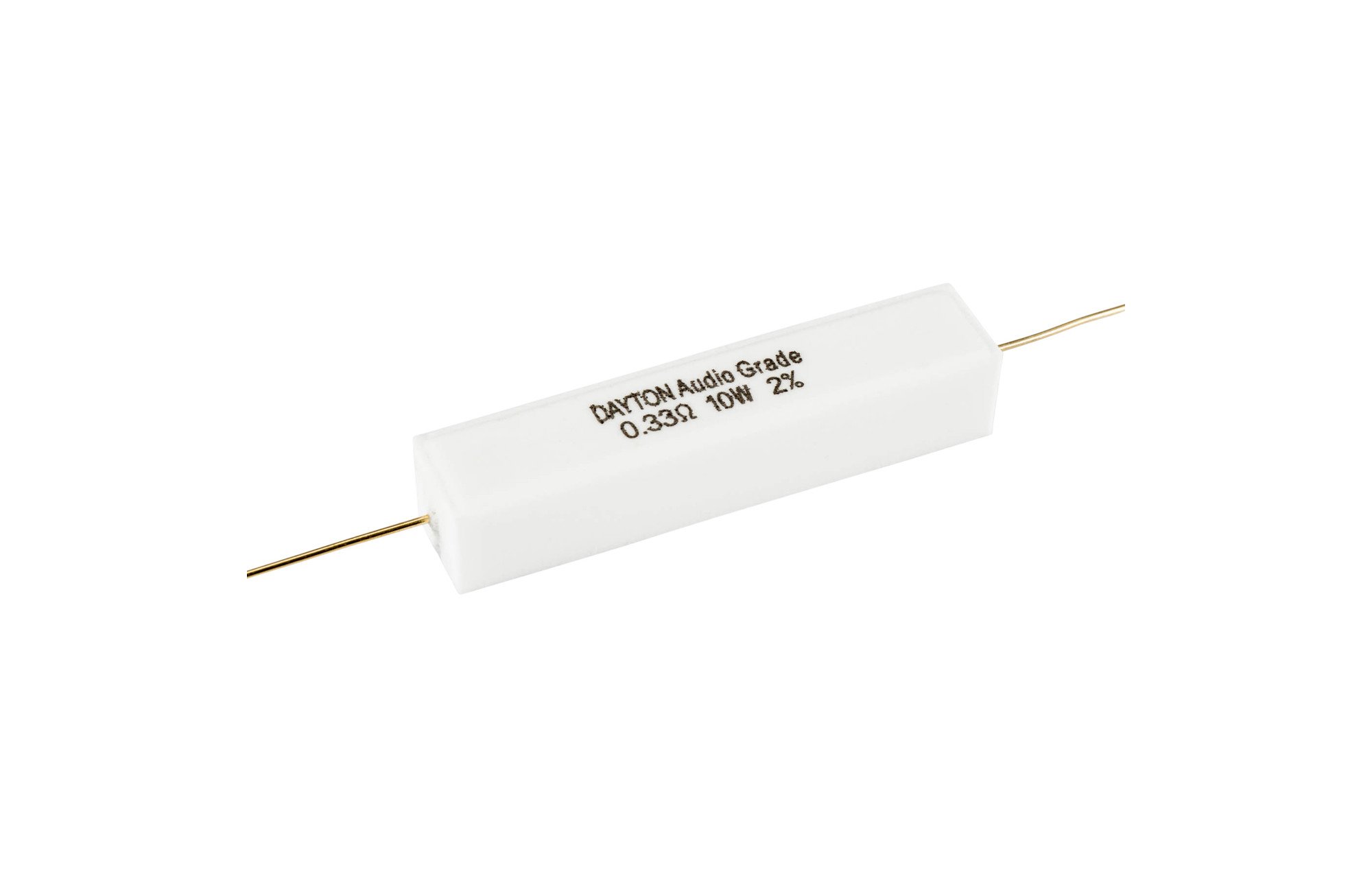 Dayton Audio 0.33 ohm | 10 W | 2% | Precíziós audio minőségű ellenállás