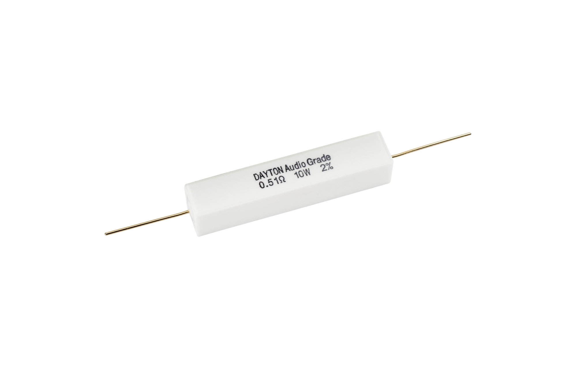 Dayton Audio 0.51 ohm | 10 W | 2% | Precíziós audio minőségű ellenállás