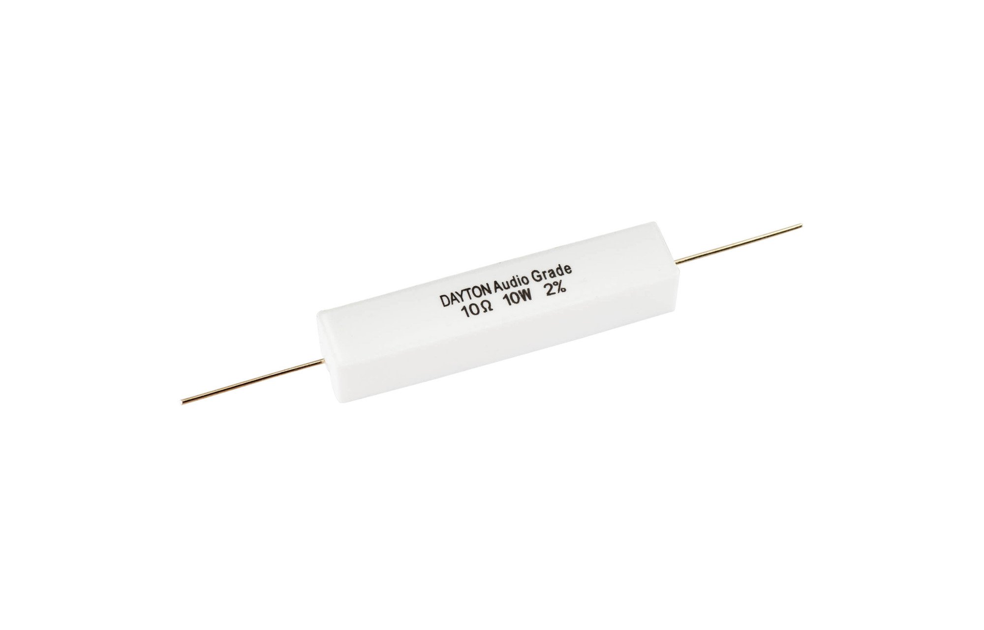 Dayton Audio 10.0 ohm | 10 W | 2% | Precíziós audio minőségű ellenállás