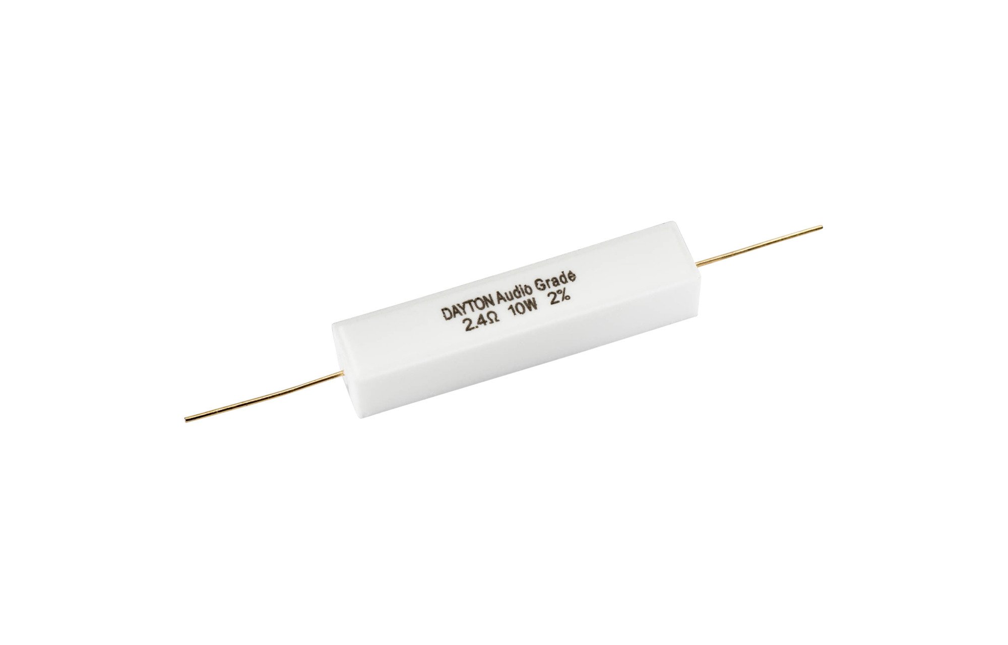 Dayton Audio 2.4 ohm | 10 W | 2% | Precíziós audio minőségű ellenállás