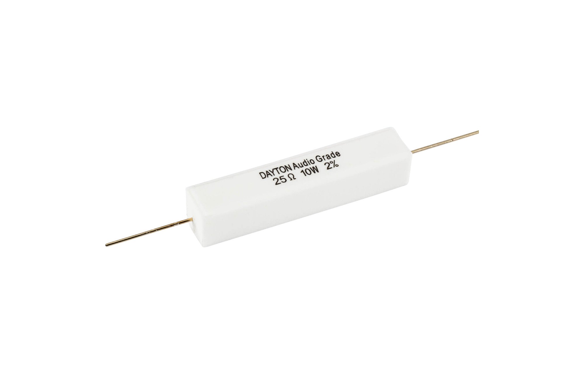 Dayton Audio 25 ohm | 10 W | 2% | Precíziós audio minőségű ellenállás