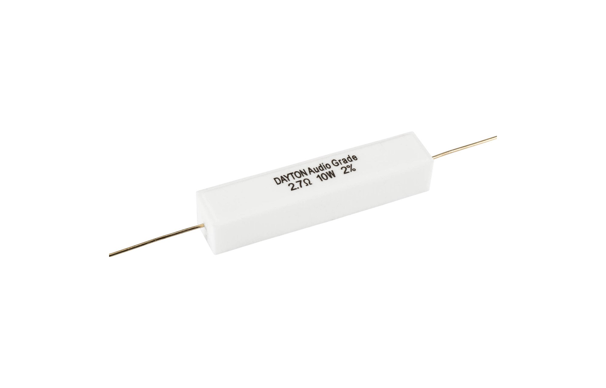 Dayton Audio 2.7 ohm | 10 W | 2% | Precíziós audio minőségű ellenállás