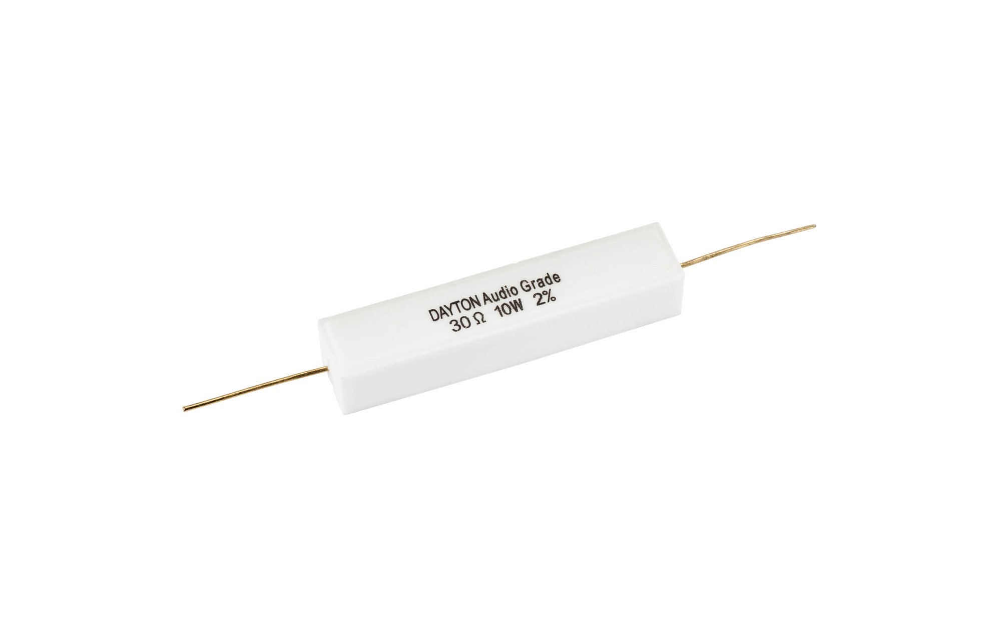 Dayton Audio 30 ohm | 10 W | 2% | Precíziós audio minőségű ellenállás