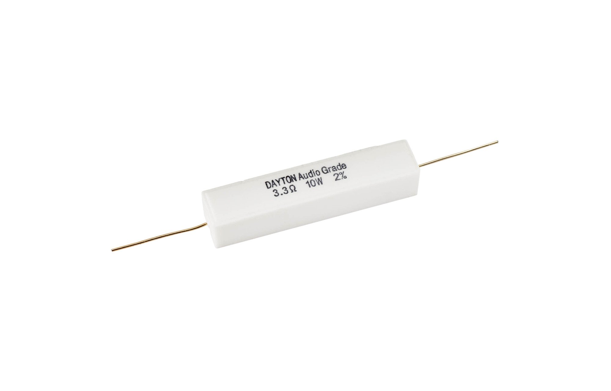 Dayton Audio 3.3 ohm | 10 W | 2% | Precíziós audio minőségű ellenállás