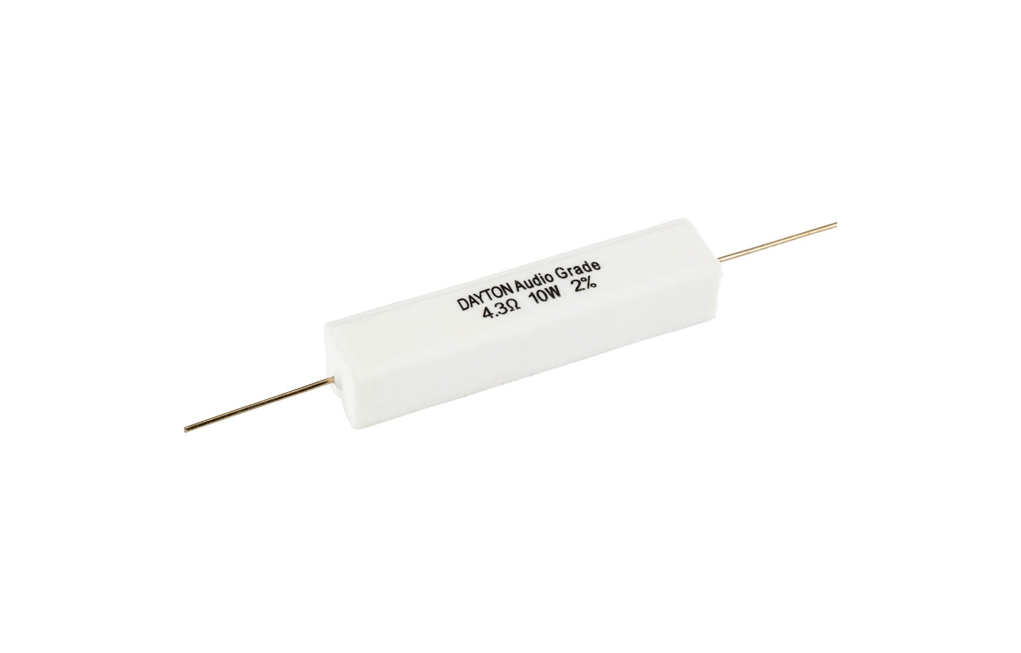 Dayton Audio 4.3 ohm | 10 W | 2% | Precíziós audio minőségű ellenállás
