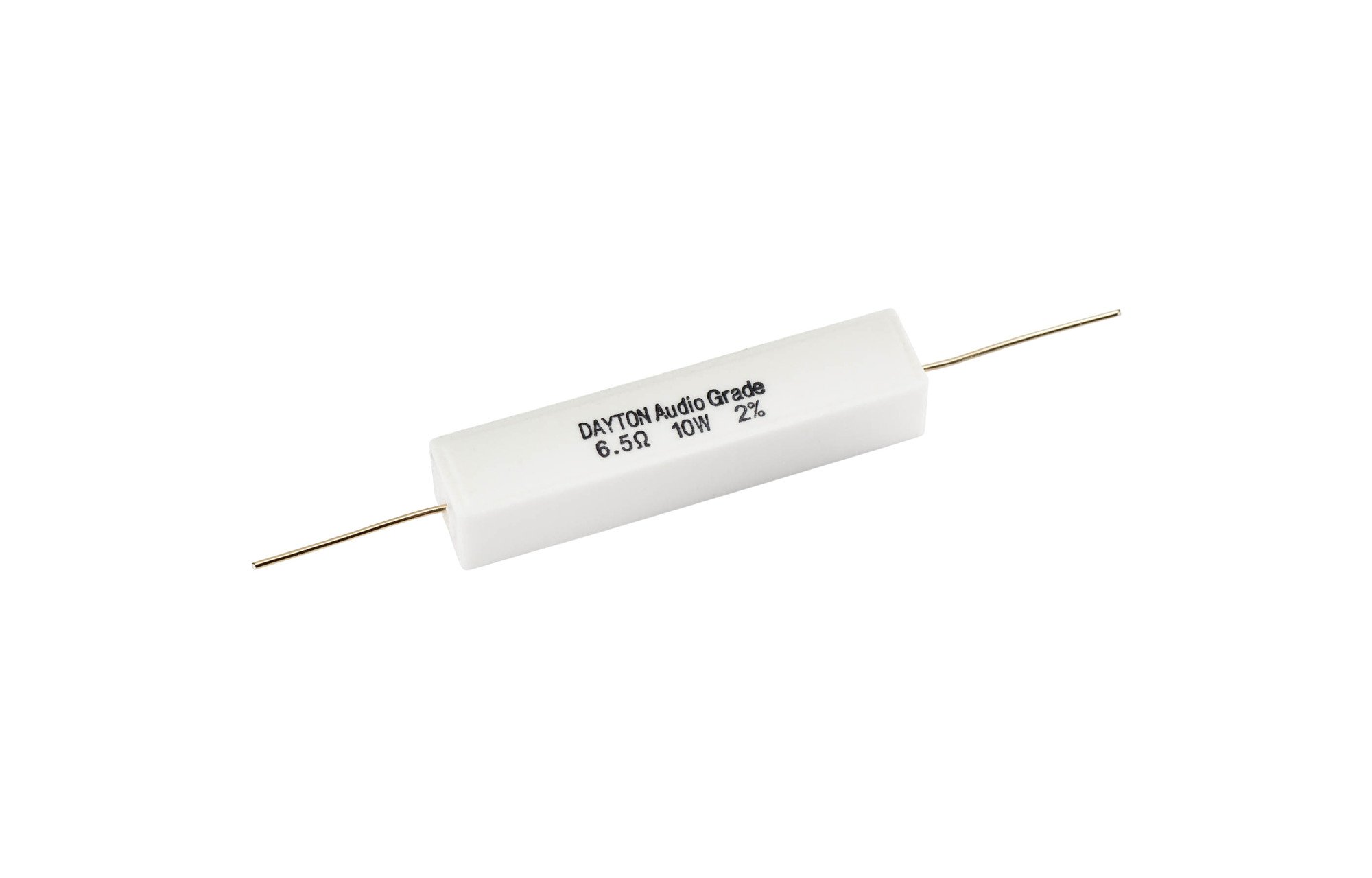 Dayton Audio 6.5 ohm | 10 W | 2% | Precíziós audio minőségű ellenállás