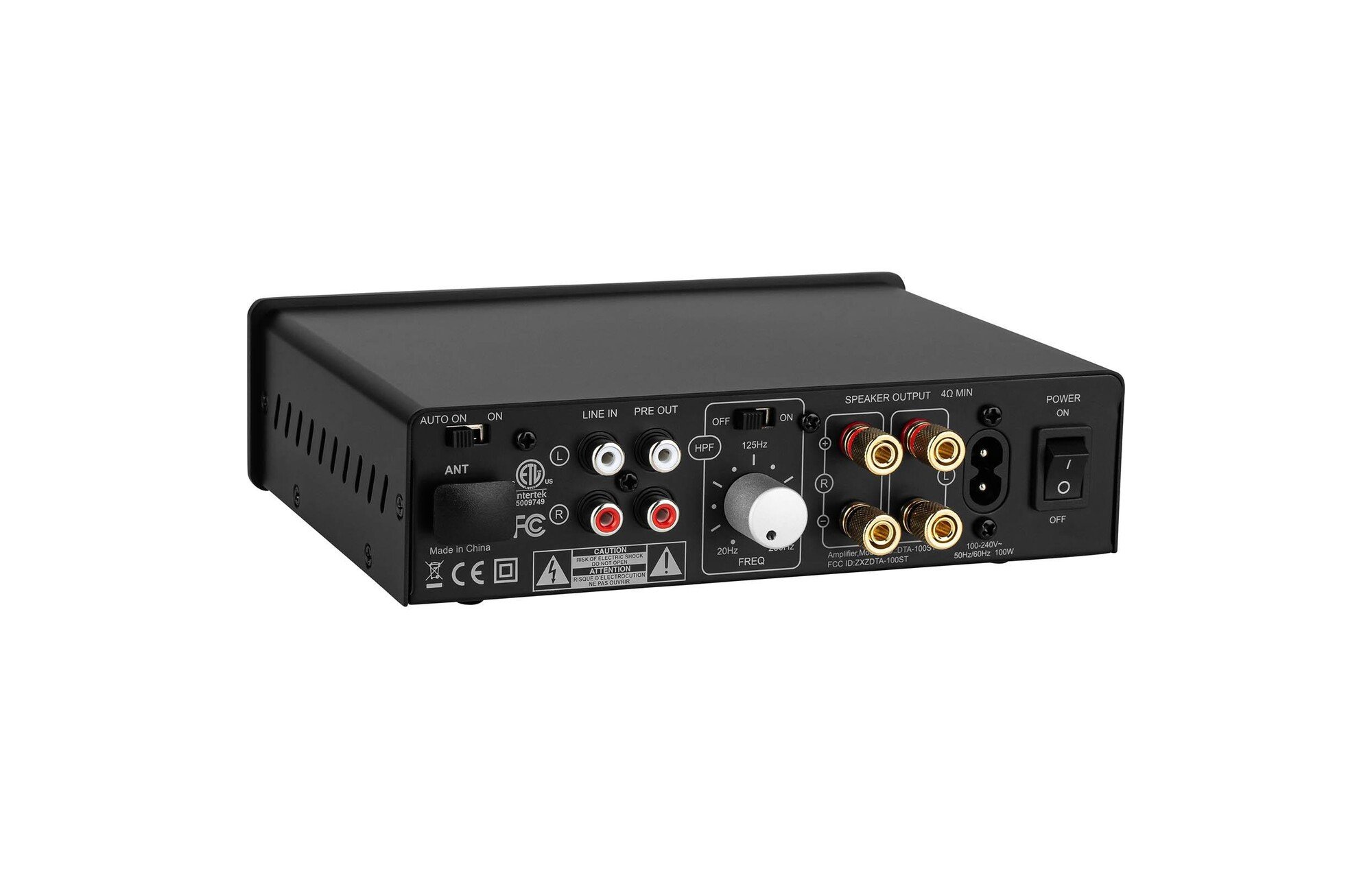 Dayton Audio DTA-100ST 100W Desktop Stereo erősítő with Bluetooth 5.0