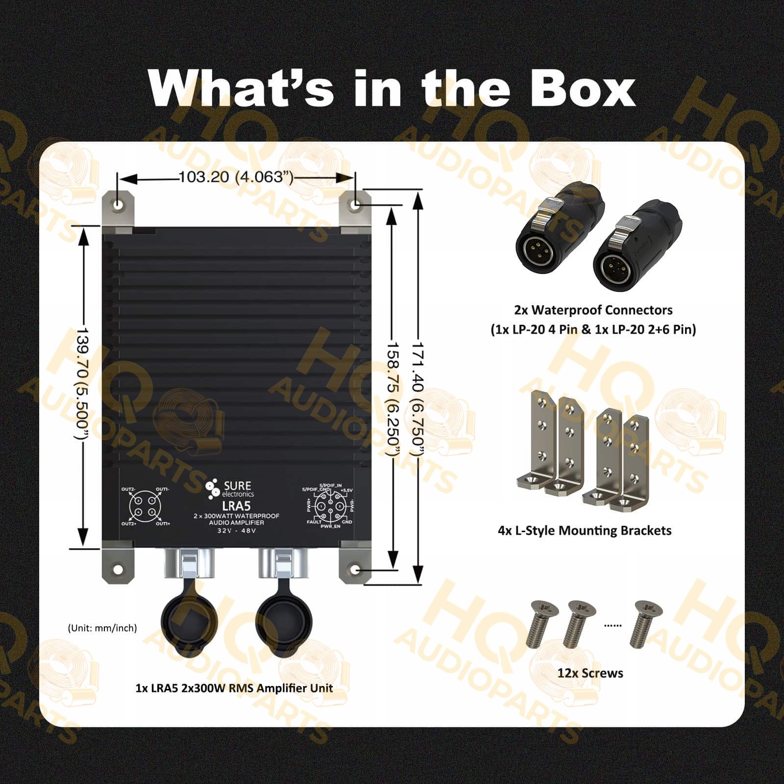 Sure Electronics AA-AB32315 LRA5 2x300W Class D Audio Amplifier Unit