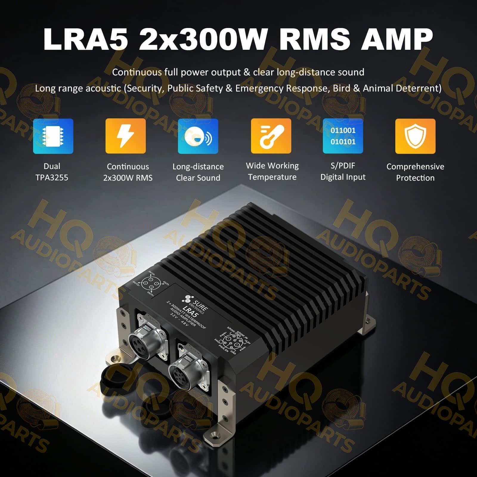 Sure Electronics AA-AB32315 LRA5 2x300W Class D Audio Amplifier Unit