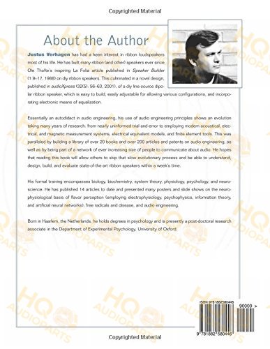 Ribbon Loudspeakers: Theory and Construction szakkönyv - Justus V. Verhagen Ph.D.