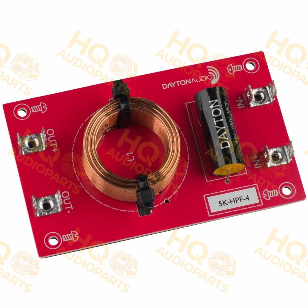 Dayton Audio 5500-HPF-4 High Pass Speaker Crossover 12 dB/Octave, 4 Ohm - 5.5 kHz