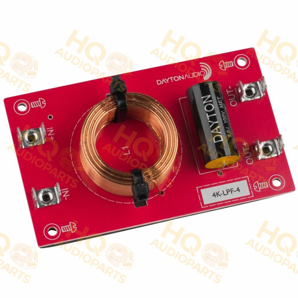 Dayton Audio 4500-LPF-4 aluláteresztő passzív hangváltó (12 dB/oktáv, 4 Ω, 4,5 kHz)