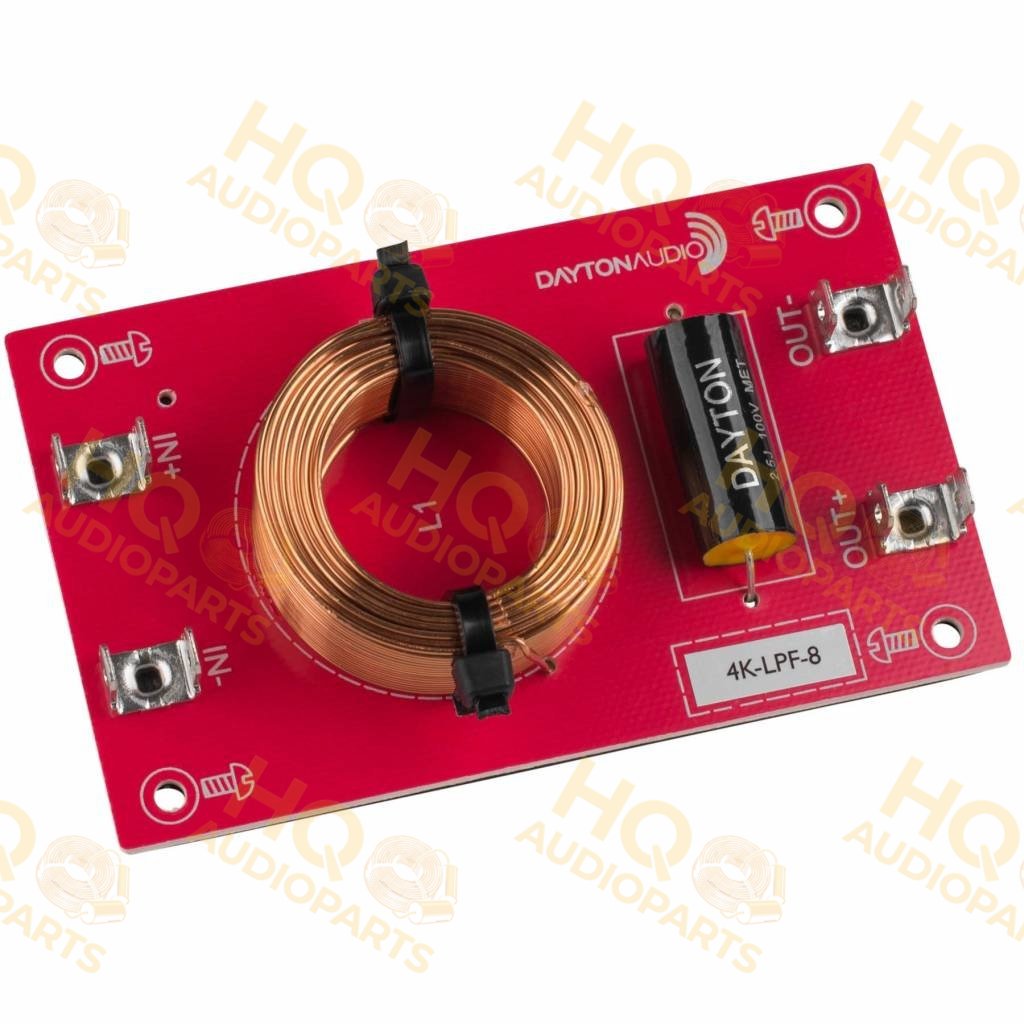 Dayton Audio 5000-LPF-8 aluláteresztő passzív hangváltó (12 dB/oktáv, 8 Ω, 5,0 kHz)
