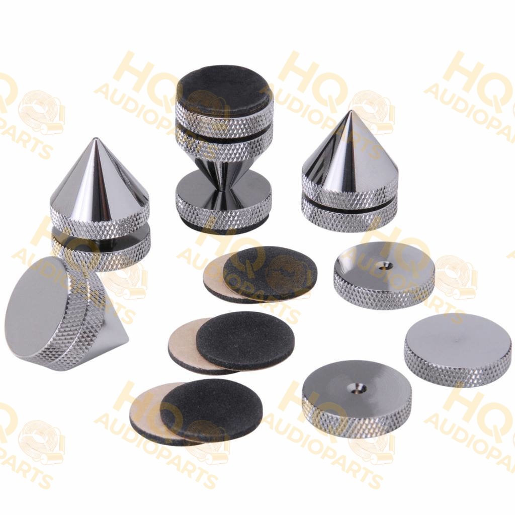 Dayton Audio ISO-4C Isolation Cone Set 4 Pcs. - Chrome