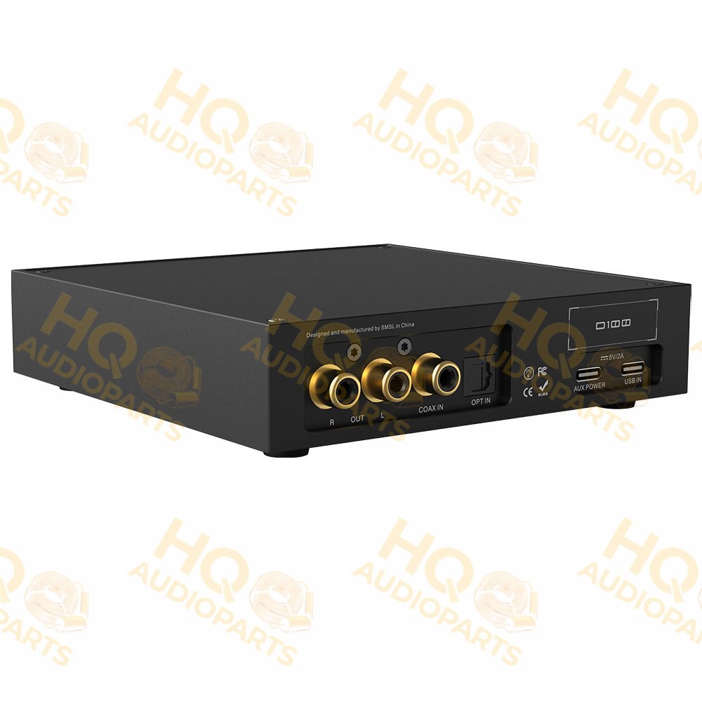 SMSL D100 asztali DAC és fejhallgató erősítő (MQA, 32bit/768kHz)
