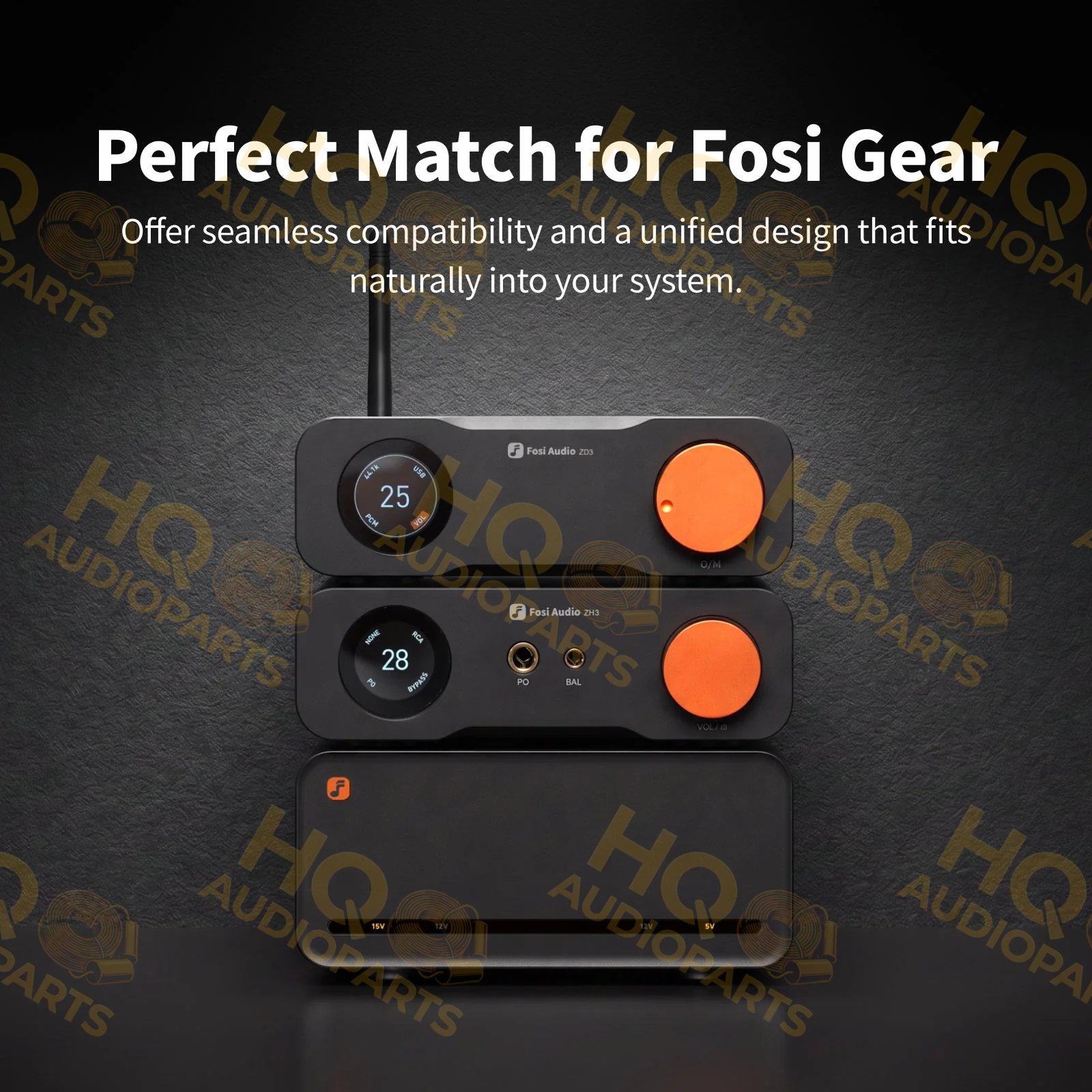 Fosi Audio PSU20 40W lineáris audio tápegység (5 V / 12 V / 15 V)