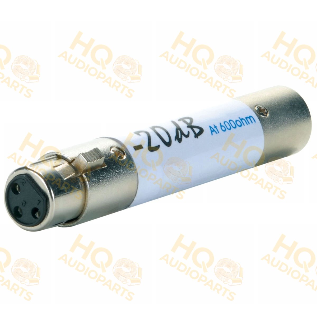 Dayton Audio 240-416 vonali XLR jelszint csillapító (Attenuator, 20 dB)