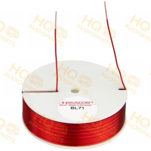 Mundorf BL71-0,10 | 0,10 mH | 0,23 Ω | 2% | 21 AWG | MCoil belső sütésű légmagos tekercs